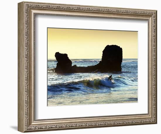 Playa El Tunco, El Salvador, Pacific Ocean Beach, Popular With Surfers, Great Waves-John Coletti-Framed Photographic Print