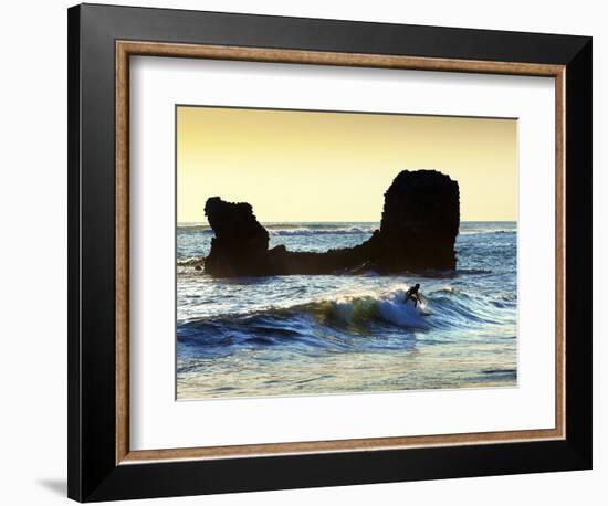 Playa El Tunco, El Salvador, Pacific Ocean Beach, Popular With Surfers, Great Waves-John Coletti-Framed Photographic Print