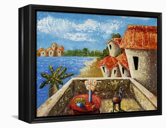 Playa Gorda II-Oscar Ortiz-Framed Premier Image Canvas