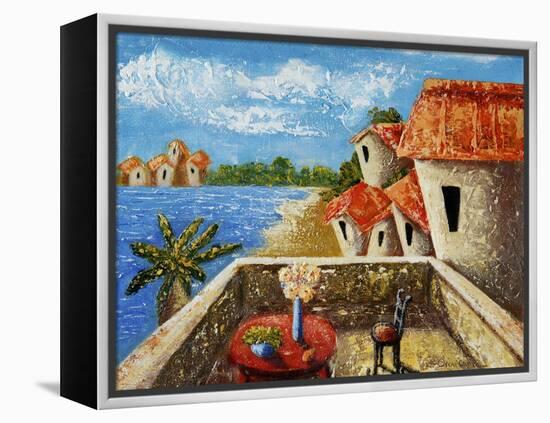 Playa Gorda II-Oscar Ortiz-Framed Premier Image Canvas