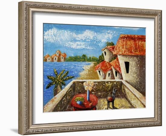 Playa Gorda II-Oscar Ortiz-Framed Giclee Print