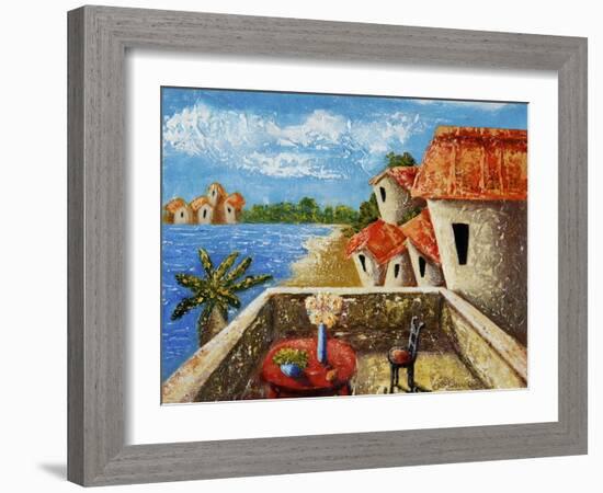 Playa Gorda II-Oscar Ortiz-Framed Giclee Print