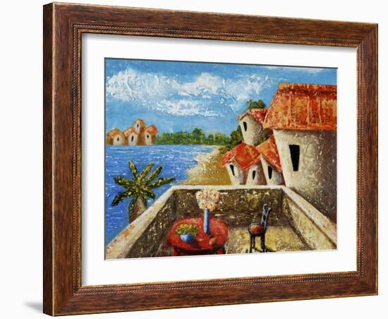 Playa Gorda II-Oscar Ortiz-Framed Giclee Print