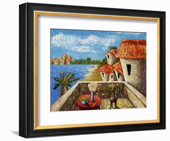 Playa Gorda II-Oscar Ortiz-Framed Giclee Print