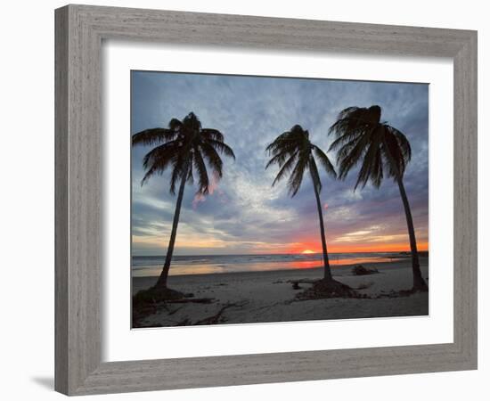 Playa Guiones Beach, Nosara, Nicoya Peninsula, Guanacaste Province, Costa Rica-Robert Francis-Framed Photographic Print