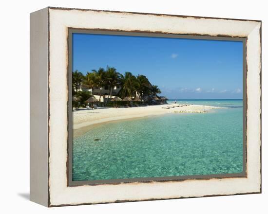 Playa Norte Beach, Isla Mujeres Island, Riviera Maya, Quintana Roo, Mexico, North America-null-Framed Premier Image Canvas