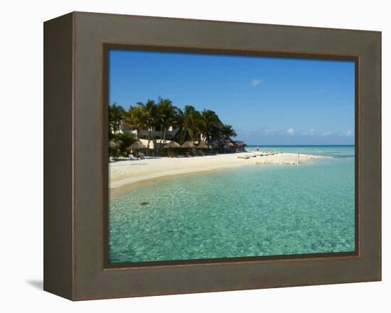 Playa Norte Beach, Isla Mujeres Island, Riviera Maya, Quintana Roo, Mexico, North America-null-Framed Premier Image Canvas