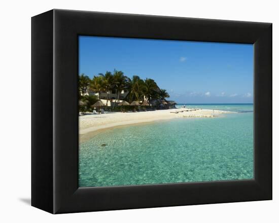 Playa Norte Beach, Isla Mujeres Island, Riviera Maya, Quintana Roo, Mexico, North America-null-Framed Premier Image Canvas