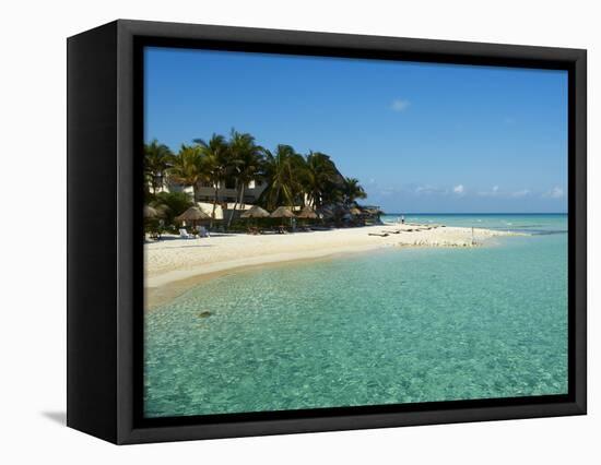 Playa Norte Beach, Isla Mujeres Island, Riviera Maya, Quintana Roo, Mexico, North America-null-Framed Premier Image Canvas