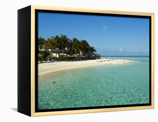 Playa Norte Beach, Isla Mujeres Island, Riviera Maya, Quintana Roo, Mexico, North America-null-Framed Premier Image Canvas