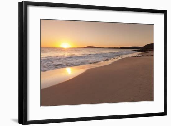 Playa Papagayo Beach at Sunset, Near Playa Blanca, Lanzarote, Canary Islands, Spain-Markus Lange-Framed Photographic Print