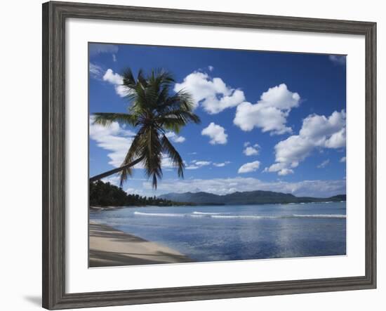 Playa Rincon Beach, Las Galeras, Samana Peninsula, Dominican Republic-Walter Bibikow-Framed Photographic Print