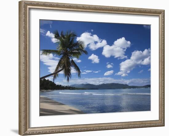 Playa Rincon Beach, Las Galeras, Samana Peninsula, Dominican Republic-Walter Bibikow-Framed Photographic Print