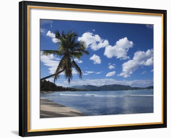 Playa Rincon Beach, Las Galeras, Samana Peninsula, Dominican Republic-Walter Bibikow-Framed Photographic Print