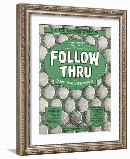 Playbill for Golf Musical-null-Framed Art Print