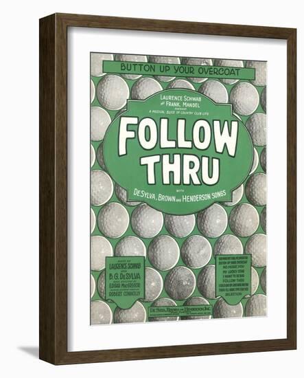 Playbill for Golf Musical-null-Framed Art Print