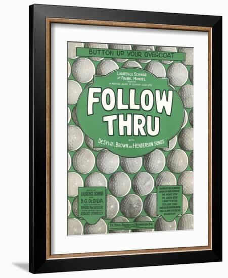 Playbill for Golf Musical-null-Framed Art Print