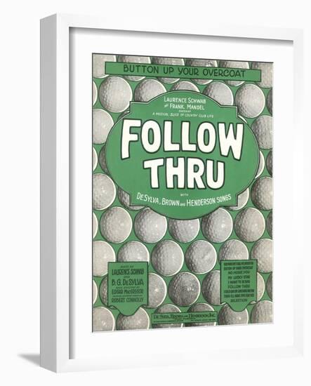 Playbill for Golf Musical-null-Framed Art Print