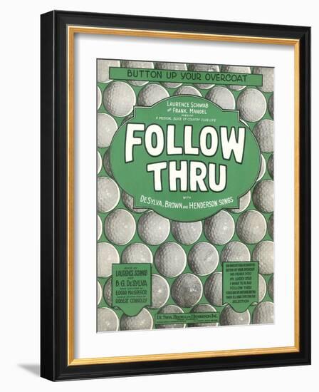 Playbill for Golf Musical-null-Framed Art Print