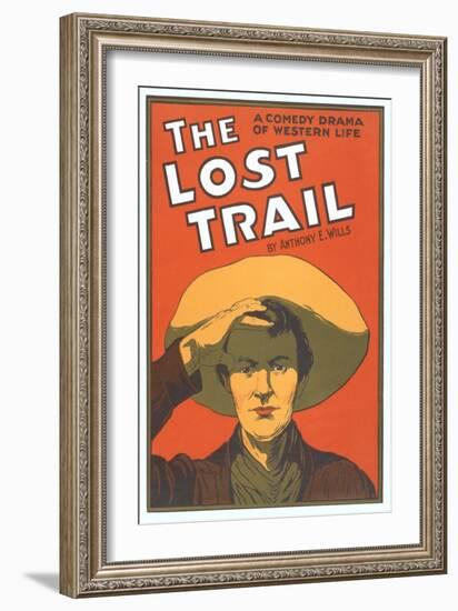 Playbill for the Lost Trail-null-Framed Art Print