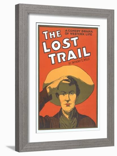 Playbill for the Lost Trail-null-Framed Art Print