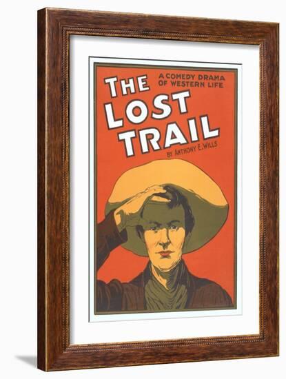 Playbill for the Lost Trail-null-Framed Art Print