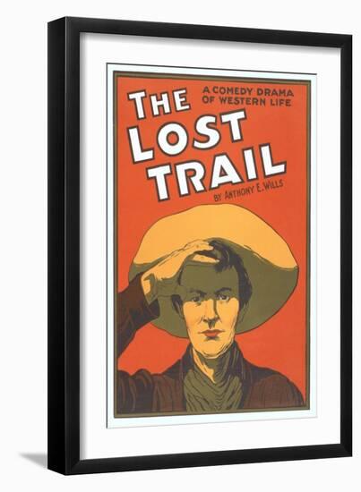 Playbill for the Lost Trail-null-Framed Art Print