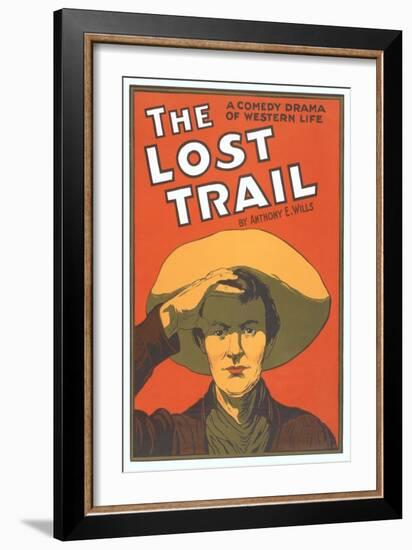 Playbill for the Lost Trail-null-Framed Art Print