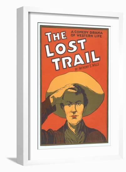 Playbill for the Lost Trail-null-Framed Art Print