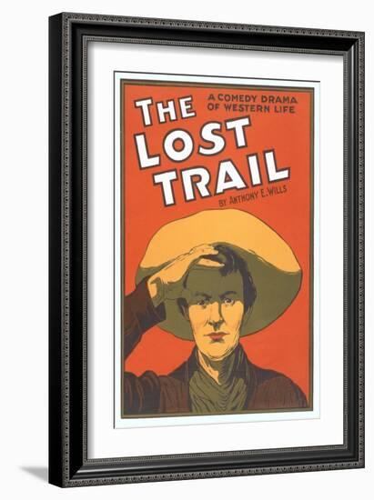 Playbill for the Lost Trail-null-Framed Art Print