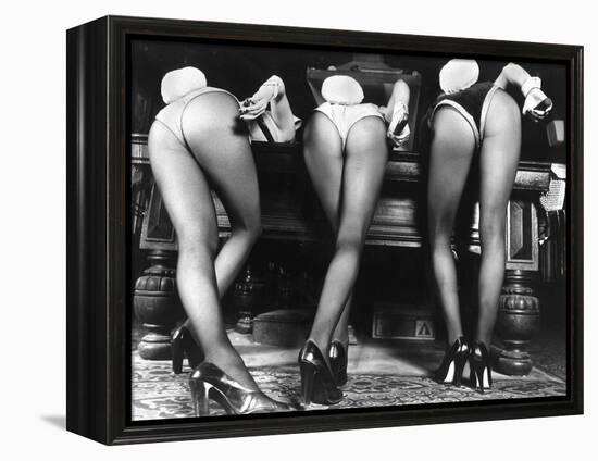 Playboy Bunnies Will Challenge Press Club Rabbits at the Press Club, February 1978-null-Framed Premier Image Canvas