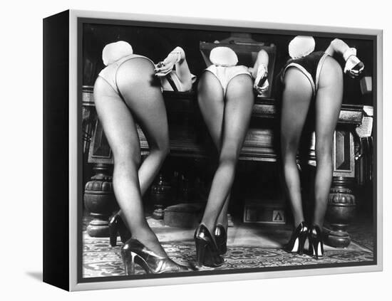 Playboy Bunnies Will Challenge Press Club Rabbits at the Press Club, February 1978-null-Framed Premier Image Canvas