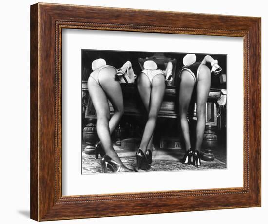 Playboy Bunnies Will Challenge Press Club Rabbits at the Press Club, February 1978--Framed Photographic Print