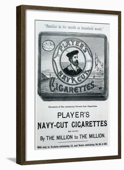 Player's Navy Cut Cigarettes, 20th Century-null-Framed Giclee Print