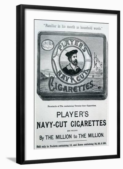 Player's Navy Cut Cigarettes, 20th Century-null-Framed Giclee Print