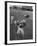 Players Don McClelland and Bobby Conrad During a Pre Season Practice of Texas A and M Football Team-Joe Scherschel-Framed Photographic Print