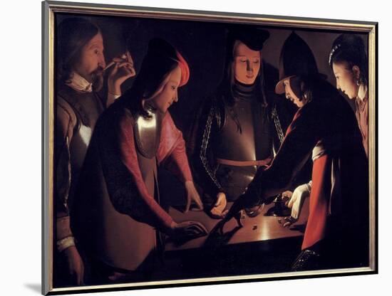 Players Of. Painting by Georges De La Tour (1593-1652), 17Th Century. Oil on Canvas. Stockton-Tees,-Georges De La Tour-Mounted Giclee Print