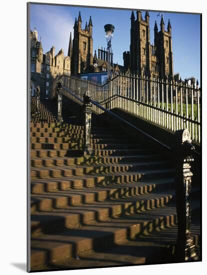Playfair Steps and Parliament, Edinburgh, Scotland-Neale Clarke-Mounted Photographic Print