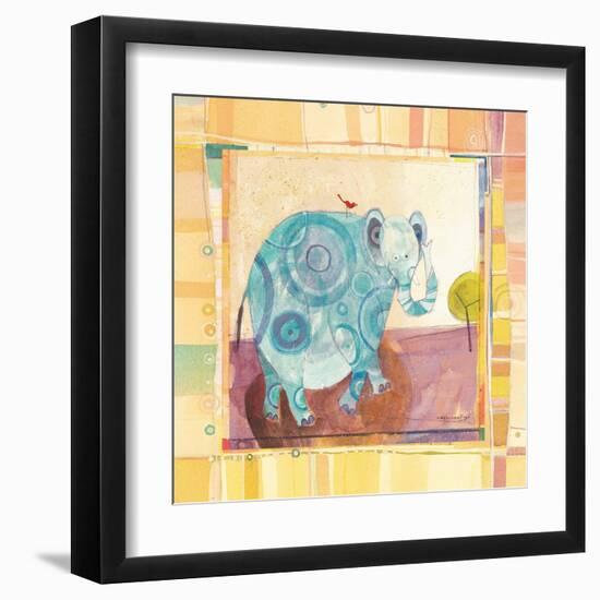 Playful Elephant-Robbin Rawlings-Framed Art Print