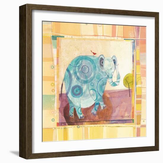 Playful Elephant-Robbin Rawlings-Framed Art Print