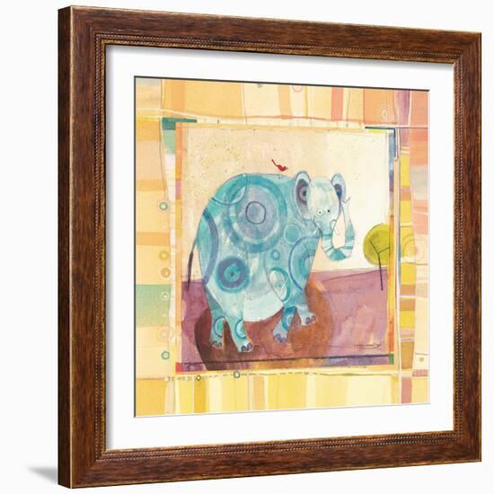 Playful Elephant-Robbin Rawlings-Framed Art Print