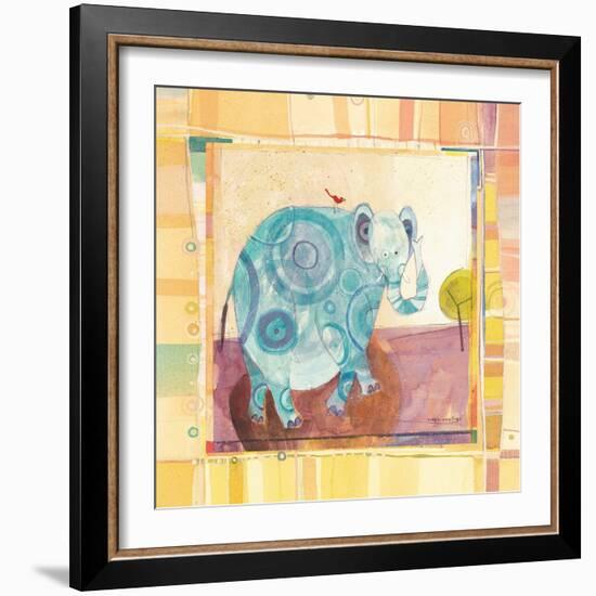 Playful Elephant-Robbin Rawlings-Framed Art Print