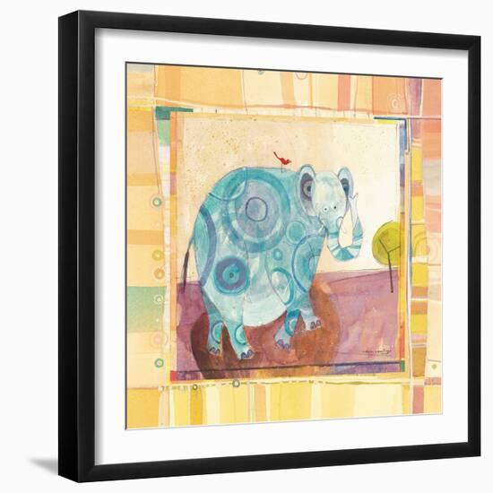 Playful Elephant-Robbin Rawlings-Framed Art Print