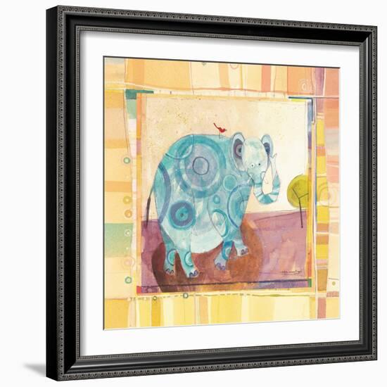 Playful Elephant-Robbin Rawlings-Framed Art Print