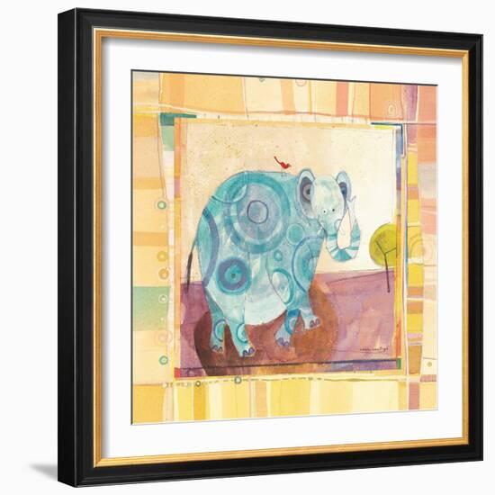 Playful Elephant-Robbin Rawlings-Framed Art Print