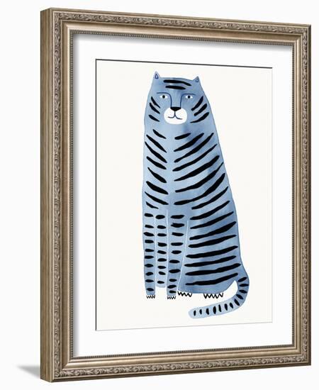 Playful Feline - Stripes-Kristine Hegre-Framed Giclee Print