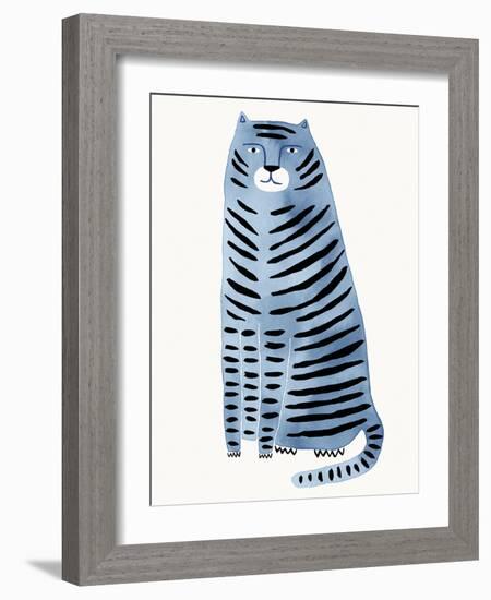 Playful Feline - Stripes-Kristine Hegre-Framed Giclee Print