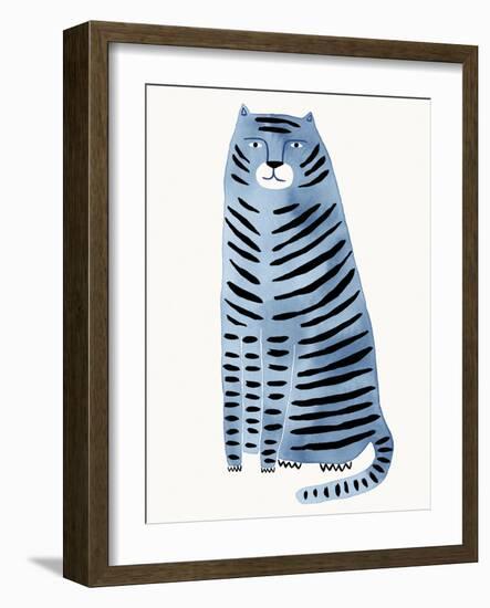 Playful Feline - Stripes-Kristine Hegre-Framed Giclee Print