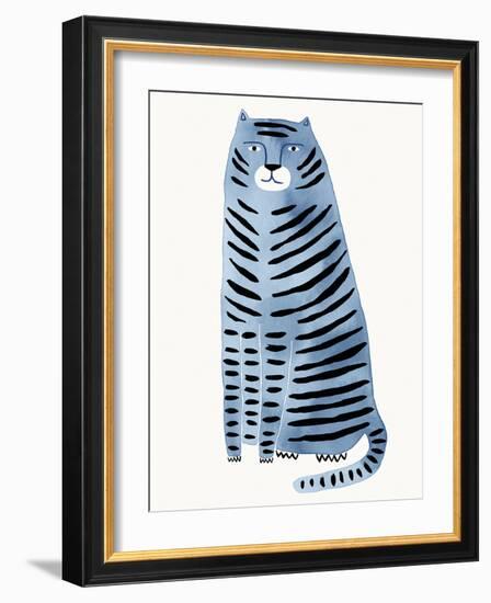 Playful Feline - Stripes-Kristine Hegre-Framed Giclee Print