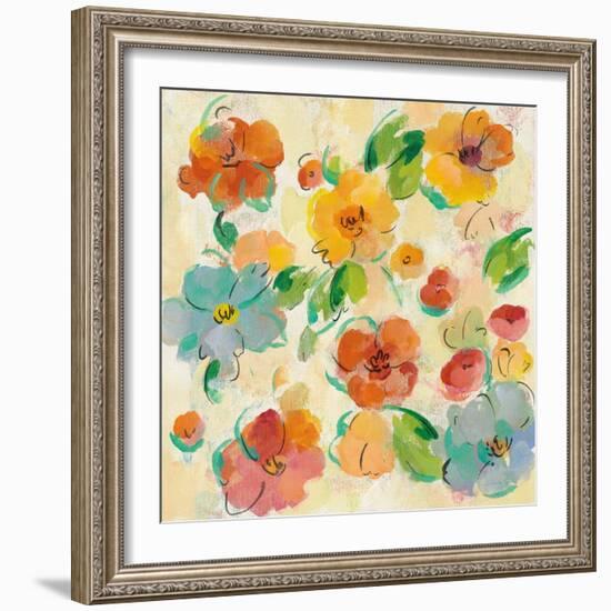 Playful Floral Trio III-Silvia Vassileva-Framed Art Print